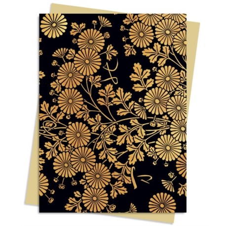 Uematsu Hobi: Box Decorated with Chrysanthemums Greeting Card Pack: Pack of 6