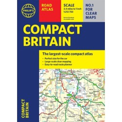 Philip's Compact Britain Road Atlas: (Flexi A5)
