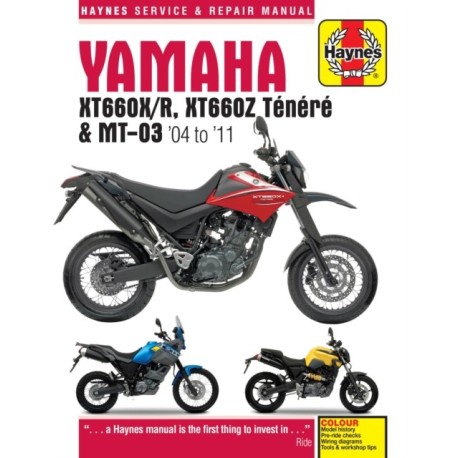 Yamaha XT660 & MT-03 (04 - 11) Haynes Repair Manual: 2004-2011