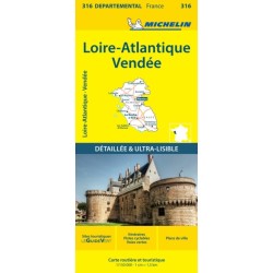 Loire-Atlantique Vendee - Michelin Local Map 316: Map