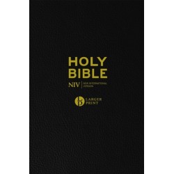NIV Larger Print Black Leather Bible