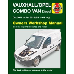 Vauxhall/Opel Combo Diesel Van (Oct 2001 to Jan 2012) 51 to 61 Haynes Repair Manual