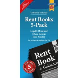 Rent Books 5-Pack: Legally Required where Rent is Paid Weekly