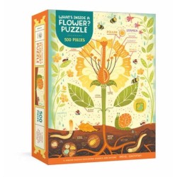 What's Inside a Flower? Puzzle: Exploring Science and Nature 500-Piece Jigsaw Puzzle Jigsaw Puzzles for Adults and Jigsaw Puzzles for Kids