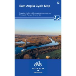 East Anglia Cycle Map 13: Including sections of The Varsity Way and Dover to Tain