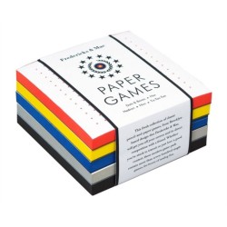 Fredericks & Mae Paper Games: Dots & Boxes - Hex - Hedron - Nim - Tic-Tac-Toe
