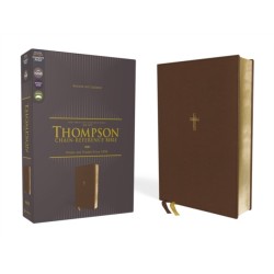 NASB, Thompson Chain-Reference Bible, Leathersoft, Brown, 1995 Text, Red Letter, Comfort Print