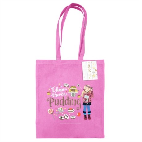 Harry Potter (I Hope There's Pudding) Classic Pink Tote Bag