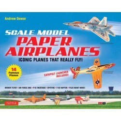 Scale Model Paper Airplanes Kit: Iconic Planes That Really Fly! Slingshot Launcher Included! - Just Pop-out and Assemble (14 Famous Pop-out Airplanes)