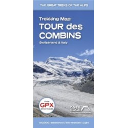 Trekking Map: Tour des Combins: Switzerland & Italy