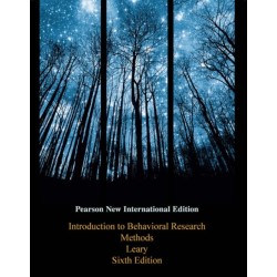 Introduction to Behavioral Research Methods: Pearson New International Edition