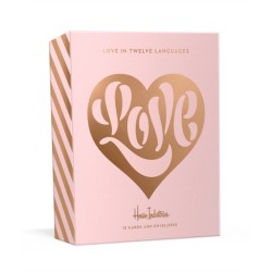Love in Twelve Languages: 12 Foil-Stamped Note Cards with Envelopes