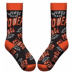 Words Have Power Socks