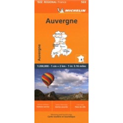 Auvergne Limousin - Michelin Regional Map 522