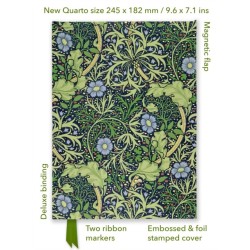 William Morris: Seaweed (Foiled Quarto Journal)