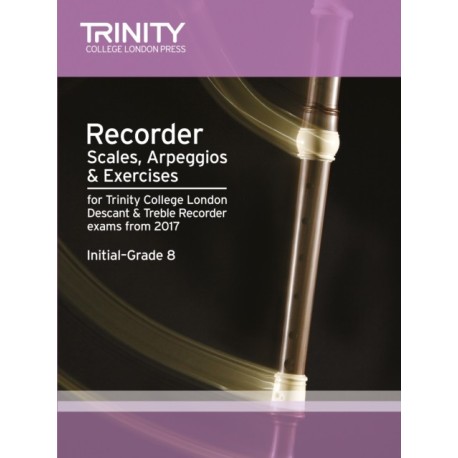 Recorder Scales, Arpeggios & Exercises Initial Grade to Grade 8 from 2017: Initial Grade to Grade 8from 2017