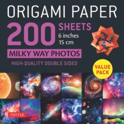 Origami Paper 200 sheets Milky Way Photos 6 Inches (15 cm): Tuttle Origami Paper: High-Quality Double Sided Origami Sheets Printed with 12 Different Photographs (Instructions for 6 Projects Included)