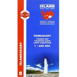 Iceland Touring Map for drivers and tourists 1:600 000