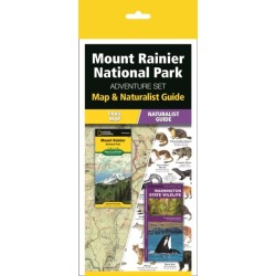 Mt. Rainier National Park Adventure Set: Map & Naturalist Guide