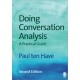 Doing Conversation Analysis