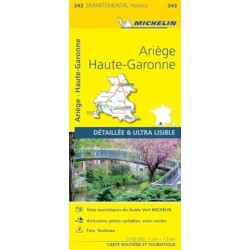 Ariege, Haute-Garonne - Michelin Local Map 343: Map