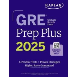 GRE Prep Plus, Ninth Edition (2026): Includes 6 Practice Tests, 1500+ Practice Questions + Online Access to a 500+ Question Bank, Video Tutorials, and Live Class Sessions