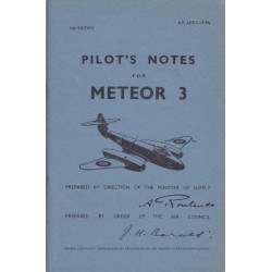 Meteor III Pilot's Notes: Air Ministry Pilot's Notes
