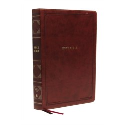 NKJV Holy Bible, Super Giant Print Reference Bible, Brown Leathersoft, 43,000 Cross references, Red Letter, Comfort Print: New King James Version: New King James Version