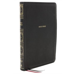 NKJV Holy Bible, Giant Print Thinline Bible, Black Leathersoft, Red Letter, Comfort Print: New King James Version: New King James Version