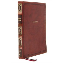 KJV Holy Bible: Giant Print Thinline Bible, Brown Leathersoft, Red Letter, Comfort Print: King James Version: King James Version