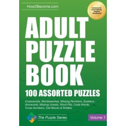 Adult Puzzle Book: 100 Assorted Puzzles