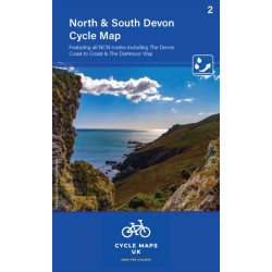 North and South Devon Cycle Map 2: Including the Devon Coast to coast and The Dartmoor Way