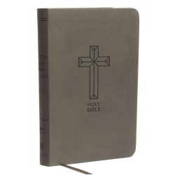 NKJV, Thinline Bible, Compact, Leathersoft, Black, Red Letter, Comfort Print: Holy Bible, New King James Version