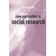 New Approaches in Social Research