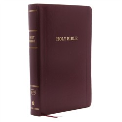 KJV Holy Bible: Personal Size Giant Print with 43,000 Cross References, Burgundy Leather-Look, Red Letter, Comfort Print: King James Version: King James Version