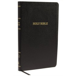 KJV Holy Bible: Thinline with Cross References, Black Bonded Leather, Red Letter, Comfort Print: King James Version: King James Version