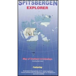 Spitsbergen Explorer: Visitor's Map of the Svalbard Archipelago (Norway)