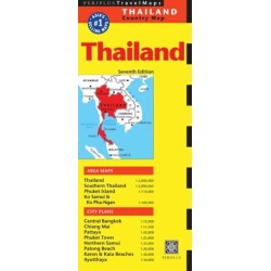 Thailand Travel Map Seventh Edition