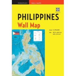 Philippines Wall Map Second Edition: Scale: 1:1,750,000- Unfolds to 40 x 27.5 inches (101.5 x 70 cm)