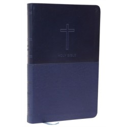 NKJV, Value Thinline Bible, Blue Leathersoft, Red Letter, Comfort Print: Holy Bible, New King James Version