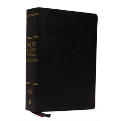 NKJV Study Bible, Premium Bonded Leather, Black, Comfort Print: The Complete Resource for Studying God’s Word
