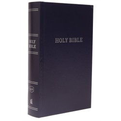 KJV, Pew Bible, Large Print, Hardcover, Blue, Red Letter, Comfort Print: Holy Bible, King James Version