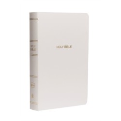 NKJV, Gift and Award Bible, Leather-Look, White, Red Letter, Comfort Print: Holy Bible, New King James Version