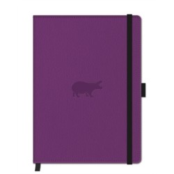 A5 Purple Hippo Nbook Plain