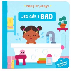 Jeg går i bad: Papbog for pilfingre