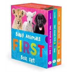 Baby Animals First Box Set: 123, ABC, Colors: First ABC Book, First 123 Book, and First Colors Book