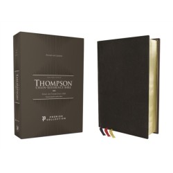 KJV, Thompson Chain-Reference Bible, Premium Goatskin Leather, Black, Premier Collection, Art Gilded Edges, Black Letter, Comfort Print
