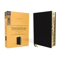 KJV, Thompson Chain-Reference Bible, Handy Size, European Bonded Leather, Black, Red Letter, Thumb Indexed, Comfort Print
