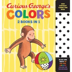 Curious George's Colors: High Contrast Tummy Time Book