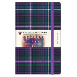 Waverley Scotland Tartan Notebook: Auld Lang Syne Tartan Large Notebook 21cm x 13cm